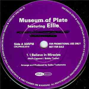 Museum Of Plate Featuring Ellie - I Believe In Miracles