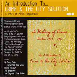 Crime & The City Solution - An Introduction To...Crime & The City Solution— ...