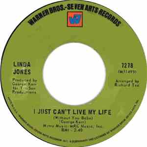 Linda Jones - I Just Can't Live My Life (Without You Babe) / My Heart (Will ...