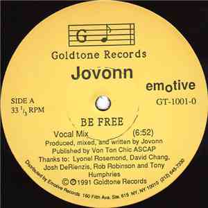 Jovonn - Be Free