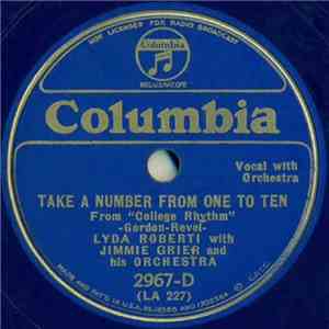 Lyda Roberti With Jimmie Grier And His Orchestra - Take A Number From One T ...