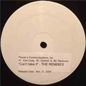 Recloose - Can't Take It (Remixes)