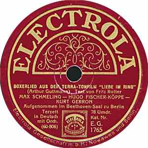 Max Schmeling - Boxerlied aus dem Terra Tonfilm „Liebe im Ring“ / Leuntant  ...