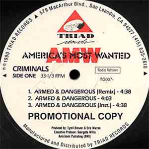 America's Most Wanted - Armed & Dangerous / Can You Step To This
