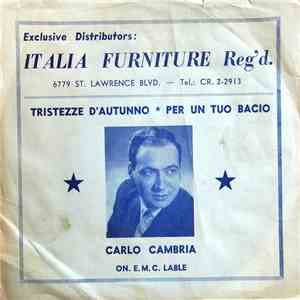 Carlo Cambria - Tristezze D'Autunno / Per Un Tuo Bacio