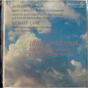 Howard Hanson, Richard Lane , Eastman-Rochester Orchestra, Eastman School O ...