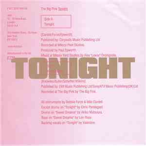 The Big Pink - Tonight