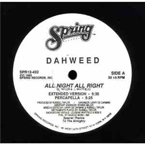 Dahweed - All Night All RIght