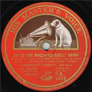 Lawrence Tibbett - Largo Al Factotum Della Citta / Eri Tu Che Macchiavi Que ...