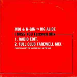 Mdj  & N-GIN vs Big Alice - I Miss You Farewell Mix