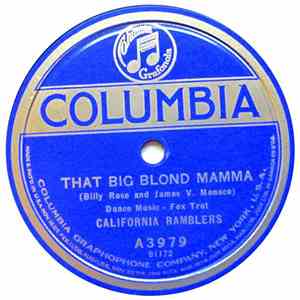 California Ramblers - That Big Blond Mama / Louisville