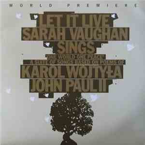 Sarah Vaughan With Bernard Ighner - Let It Live - Sarah Vaughan Sings 'One  ...