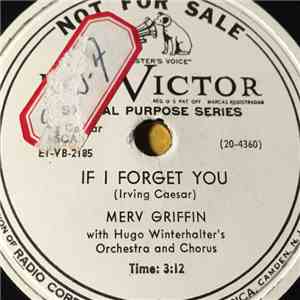 Merv Griffin - If I Forget You / Eternally