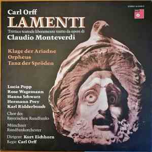 Carl Orff - Lamenti   Trictico Teatrale Liberamente Tratto Da Opere De Clau ...