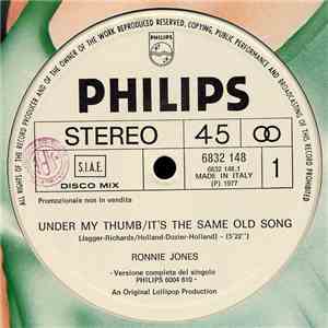 Ronnie Jones / Claudja Barry - Under My Thumb/It's The Same Old Song / Take ...