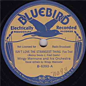 Wingy Mannone & His Orchestra - Isn't Love The Strangest Thing / Every Once ...
