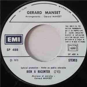 Gerard Manset - Rien A Raconter