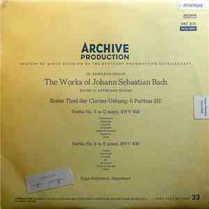 Johann Sebastian Bach - Ralph Kirkpatrick - Erster Theil Der Clavier-Uebung ...