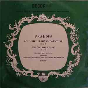 Brahms - Eduard van Beinum, The Concertgebouw Orchestra Of Amsterdam - Acad ...