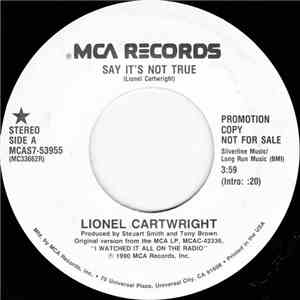 Lionel Cartwright - Say It's Not True