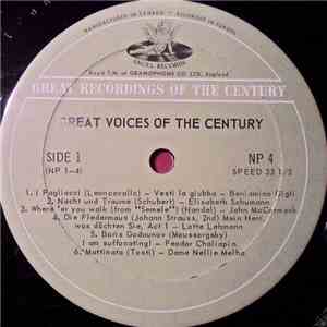 Various - Great Voices Of The Century