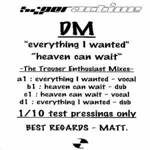 Dannii - Everything I Wanted / Heaven Can Wait - The Trouser Enthusiast Mix ...