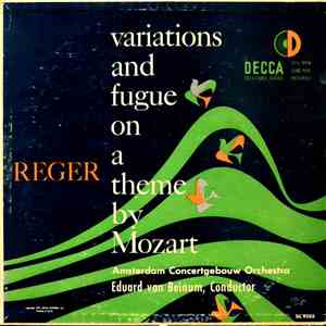 Eduard van Beinum, Concertgebouworkest, Max Reger - Variations And Fugue On ...