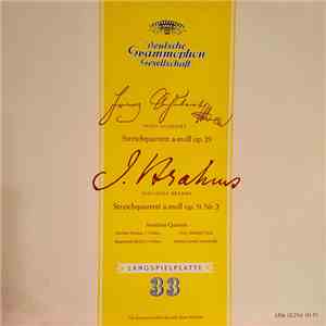 Franz Schubert, Johannes Brahms, Amadeus-Quartett - Streichquartett A-Moll  ...