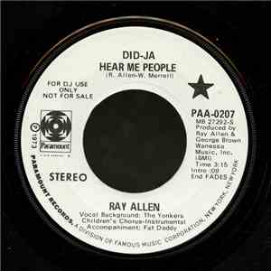 Ray Allen  - Did-Ja Hear Me People