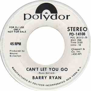Barry Ryan - Can't Let You Go