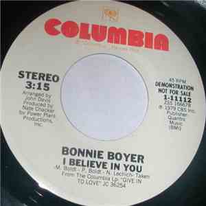 Bonnie Boyer - I Believe In You