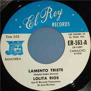 Lolita Rios Con Mariachi Tiaquepaque De Juan Martinez - Lamento Triste / Es ...