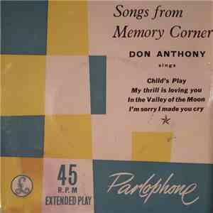 Don Anthony - Songs From Memory Corner