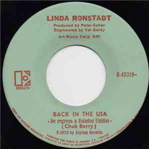 Linda Ronstadt - Back In The USA (De Regreso A Estados Unidos) / White Rhyt ...