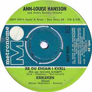 Ann-Louise Hansson - Är Du Ensam I Kväll