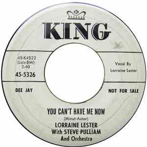 Lorraine Lester - Trying So Hard To Forget / You Can't Have Me Now
