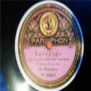 M. Michailow - Solveigs / Poème Von Zdengo Fibich