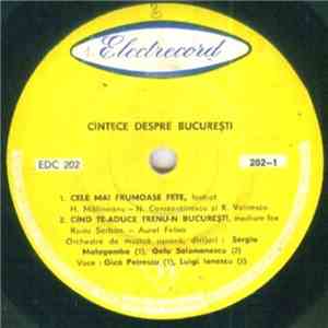 Various - Cîntece Despre București