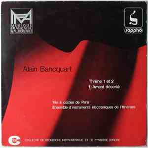 Alain Bancquart, Trio À Cordes De Paris / Ensemble D'Instruments Électroniq ...