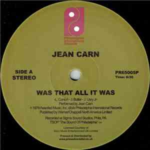 Jean Carn - Was That All It Was