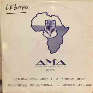 Various - The Sound Of Africa Sons D'Afrique Series - Southern Sotho/ Basut ...