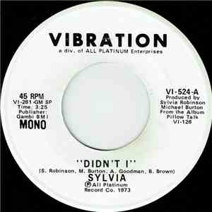 Sylvia - Didn't I