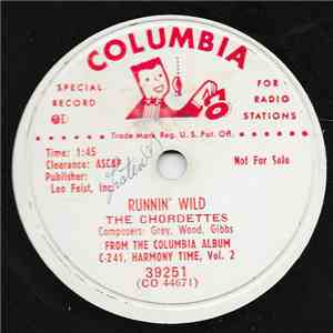 The Chordettes - Runnin' Wild / Alice Blue Gown