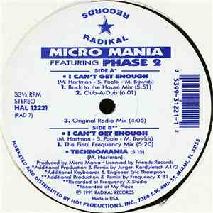 Micro Mania Featuring Phase Two - I Can't Get Enough