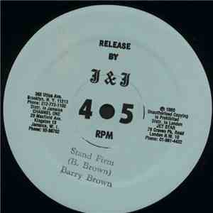 Barry Brown - Stand Firm / So Jah Say