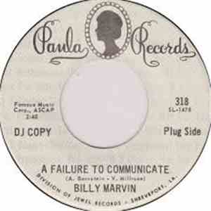 Billy Marvin - A Failure To Communicate / Watch Out