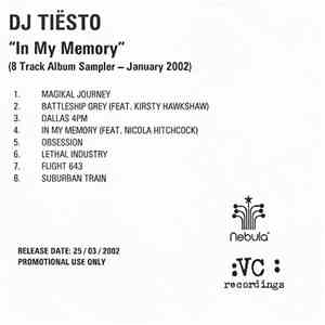 DJ Tiësto - In My Memory (Sampler)