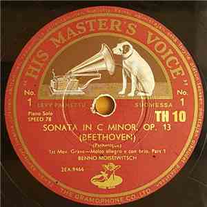 Benno Moiseiwitsch - Sonata In C Minor, Op. 13 (Pathetique)