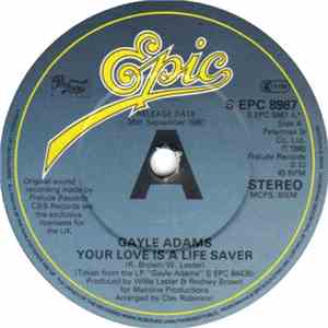Gayle Adams - Your Love Is A Life Saver