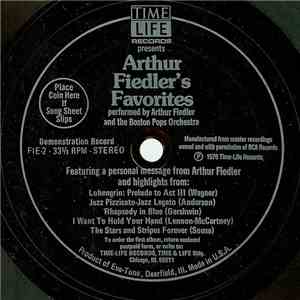 Arthur Fiedler And The Boston Pops Orchestra - Arthur Fiedler's Favorites